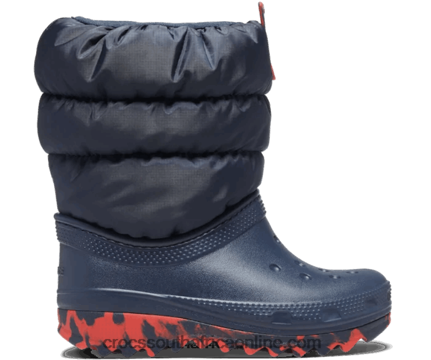 Kids Toddler Classic Neo Puff Boot Navy Crocs FBL6TX1443