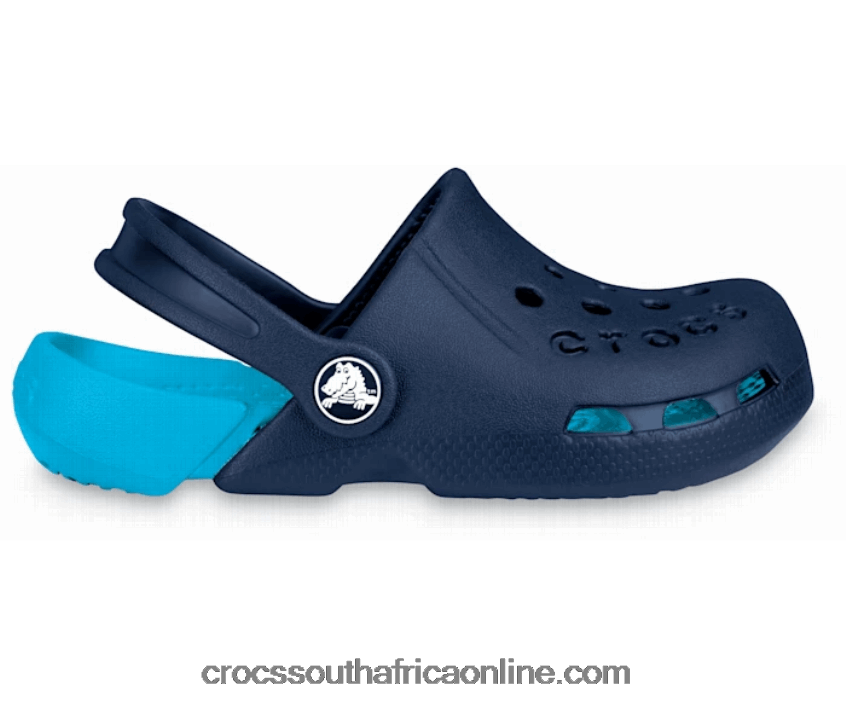 Kids Electro Clog Navy/Electric Blue Crocs FBL6TX1426