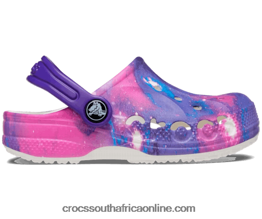 Kids Toddler Baya Graphic Clog White/Multi Crocs FBL6TX1384