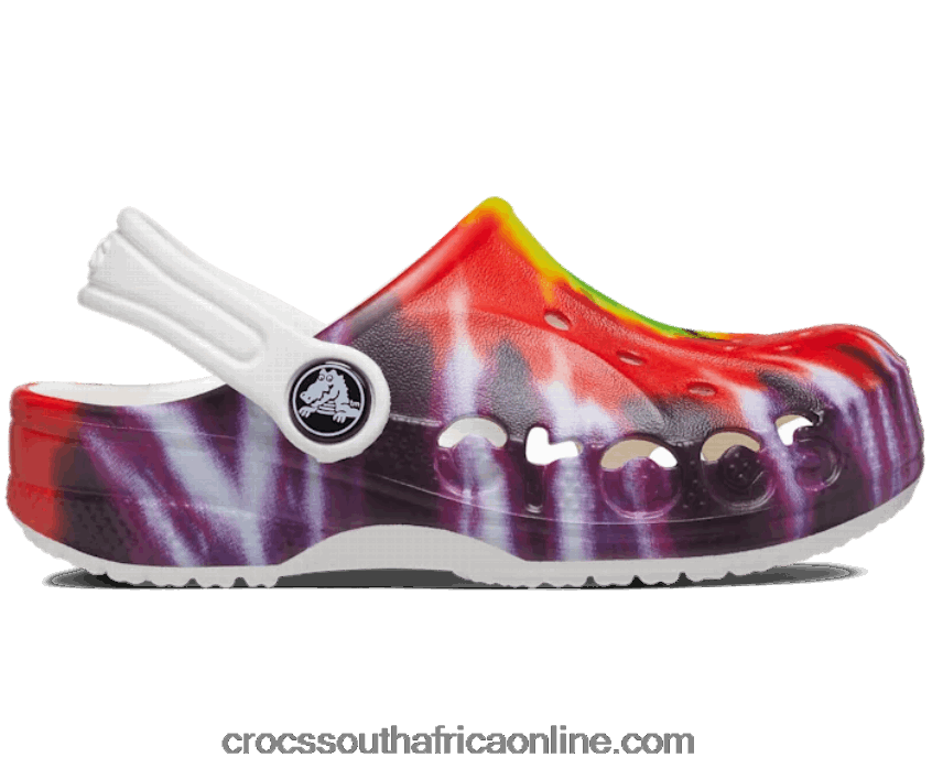 Kids Toddler Baya Tie-Dye Graphic Clog Multi Crocs FBL6TX1395