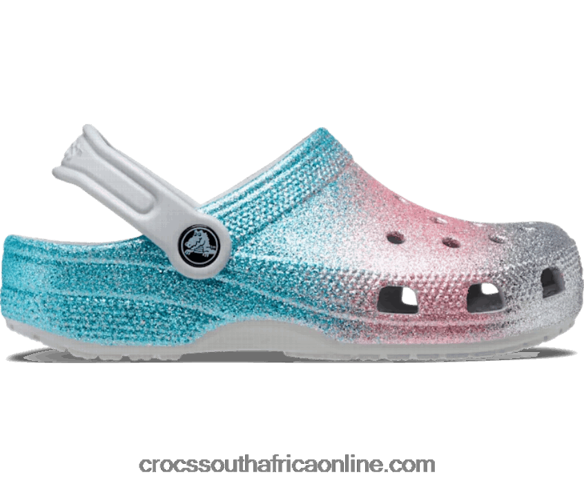 Kids Toddler Classic Glitter Clog Shimmer/Multi Crocs FBL6TX1387