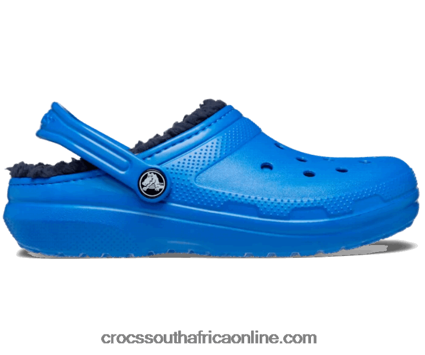 Kids Toddler Classic Lined Clog Blue Bolt Crocs FBL6TX1367
