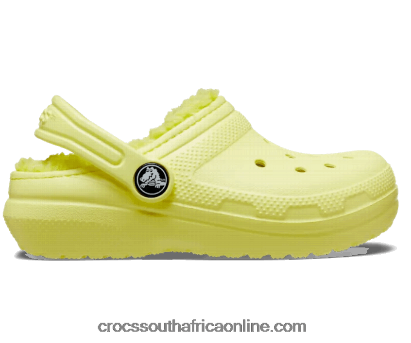 Kids Toddler Classic Lined Clog Sulphur Crocs FBL6TX1369