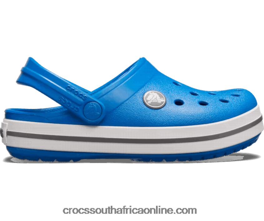 Kids Toddler Crocband Clog Bright Cobalt/Charcoal Crocs FBL6TX1411