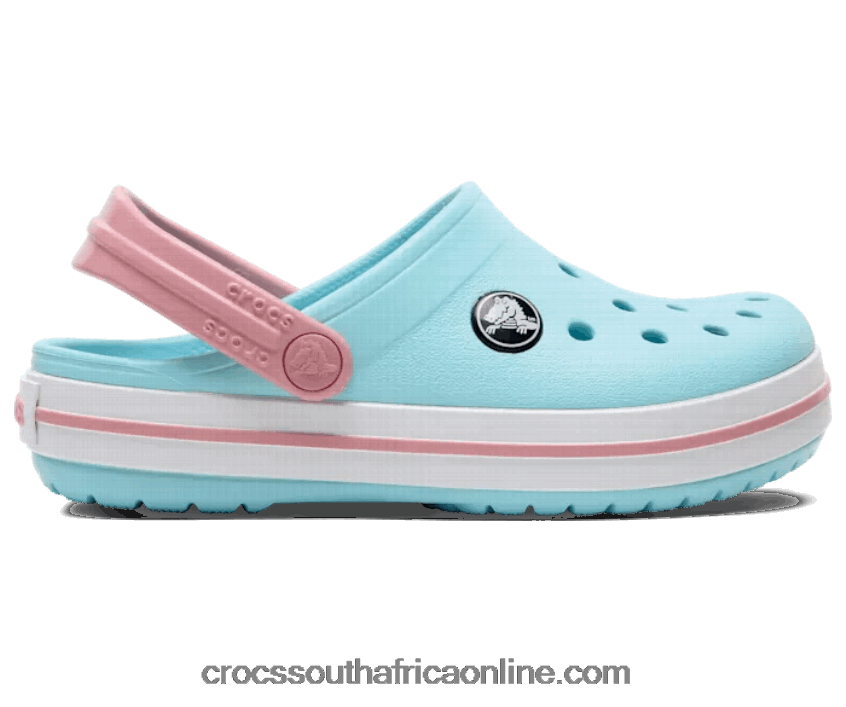 Kids Toddler Crocband Clog Ice Blue/White Crocs FBL6TX1413