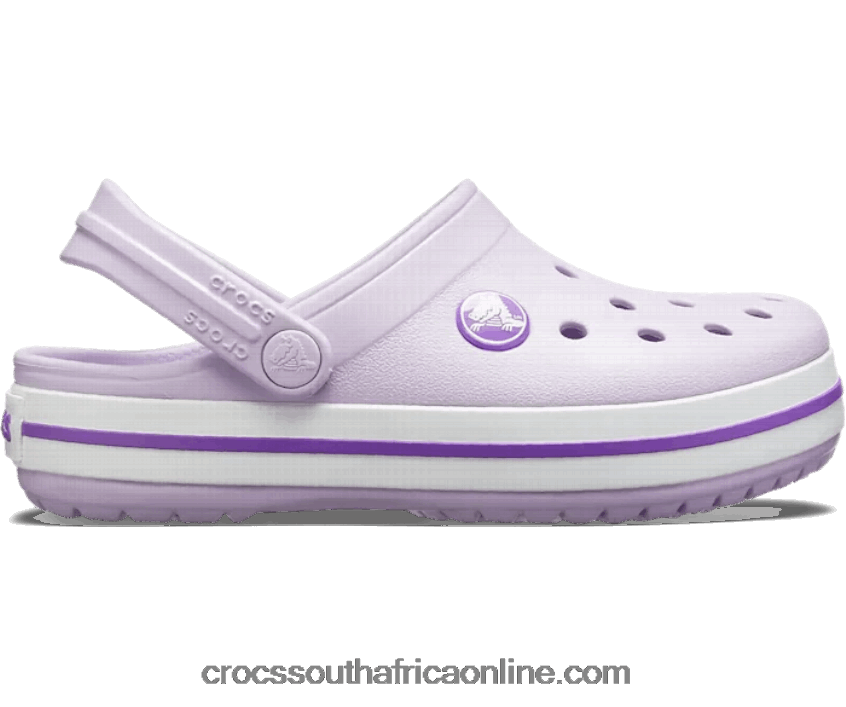 Kids Toddler Crocband Clog Lavender/Neon Purple Crocs FBL6TX1414