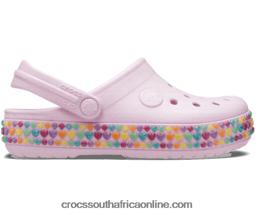 Kids Toddler Crocband Gem Band Clog Ballerina Pink Crocs FBL6TX1431