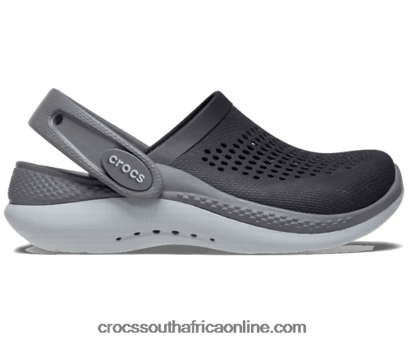 Kids Toddler Literide 360 Clog Black/Slate Grey Crocs FBL6TX1423