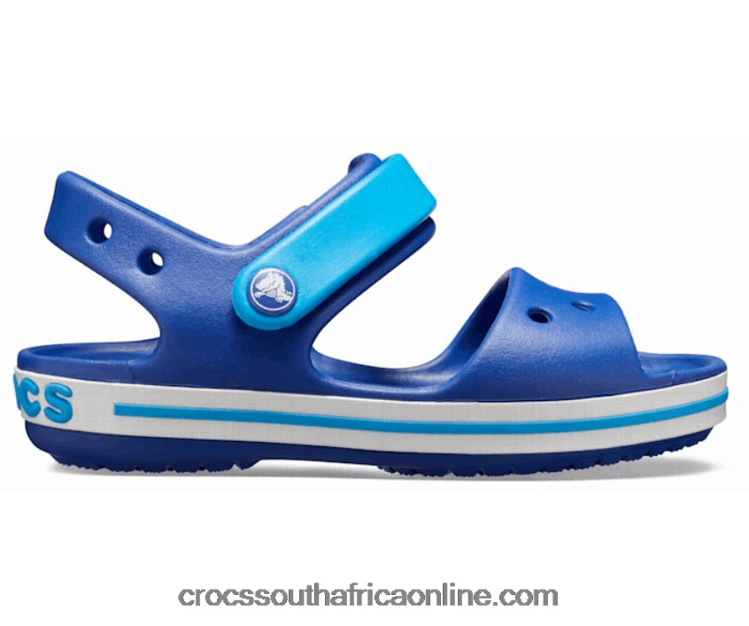 Kids Crocband Sandal Cerulean Blue/Ocean Crocs FBL6TX1451