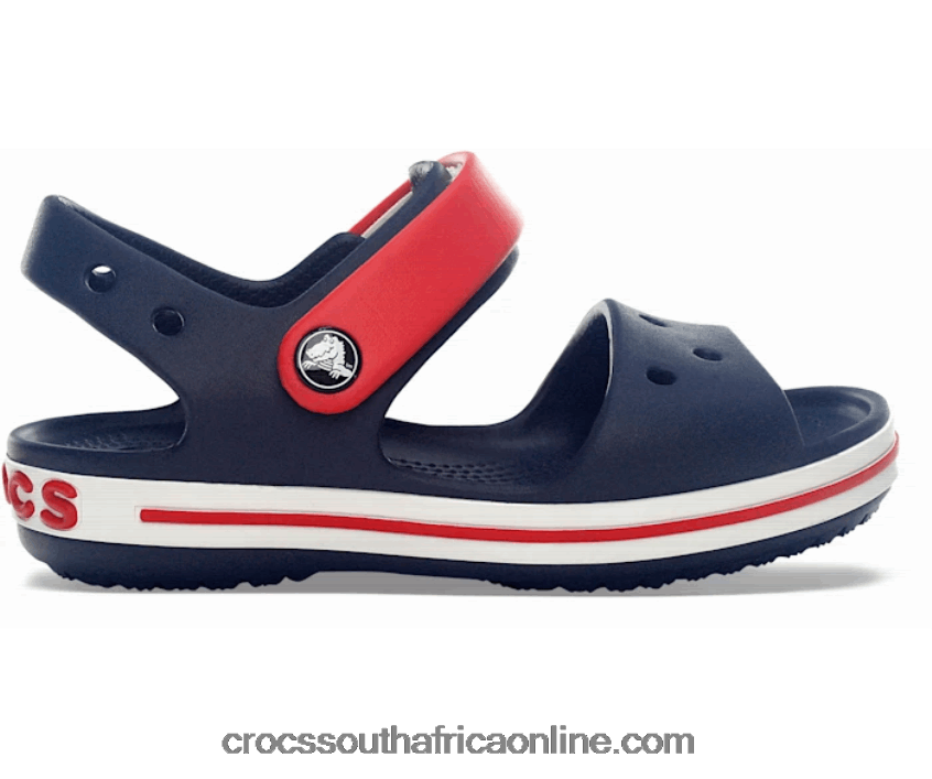 Kids Crocband Sandal Navy/Red Crocs FBL6TX1450
